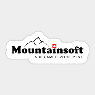 Mountainsoft Logo Black Sticker